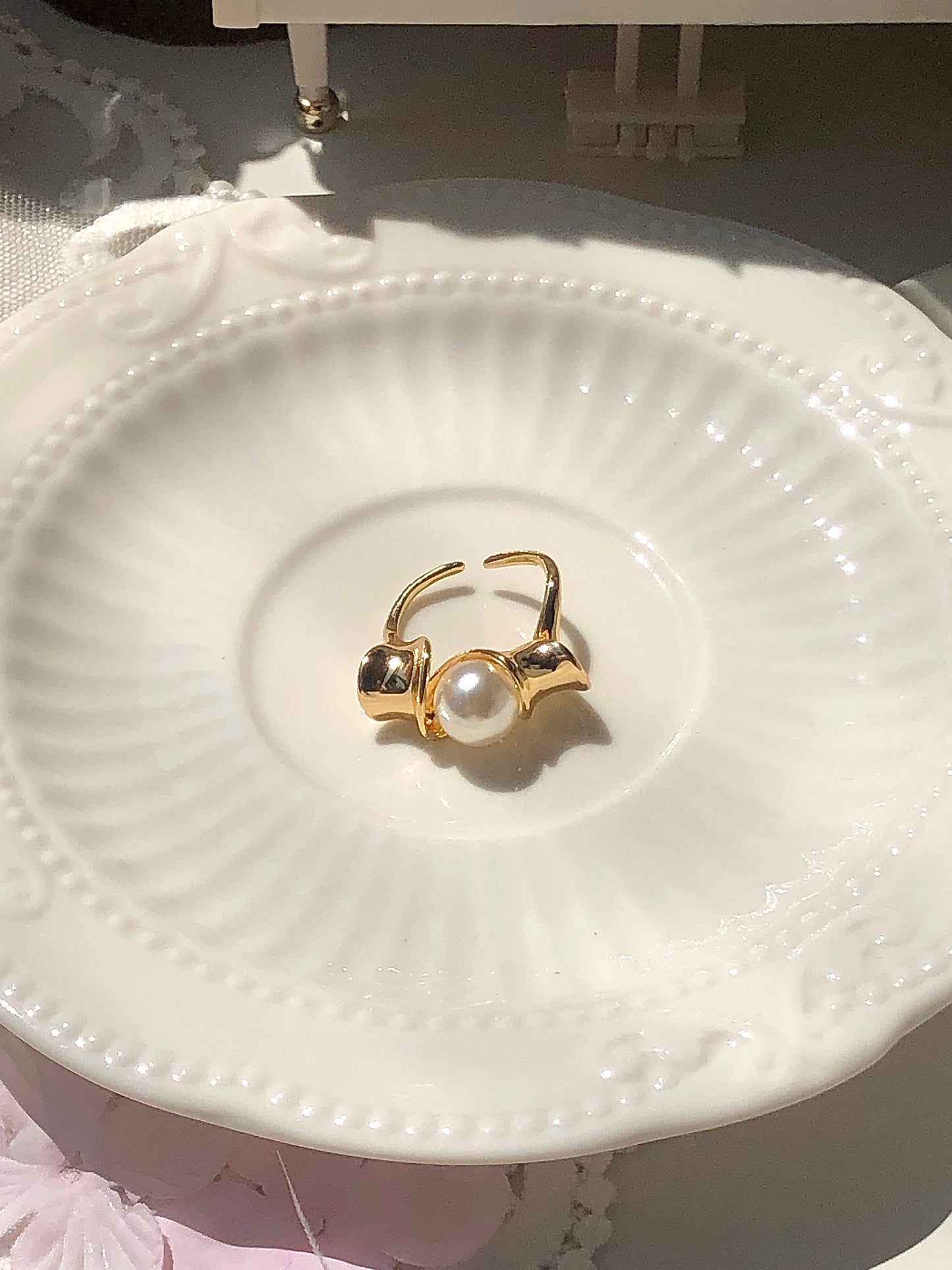 Fashionable gold ring women's jewelry punk small fragrance style stackable ring