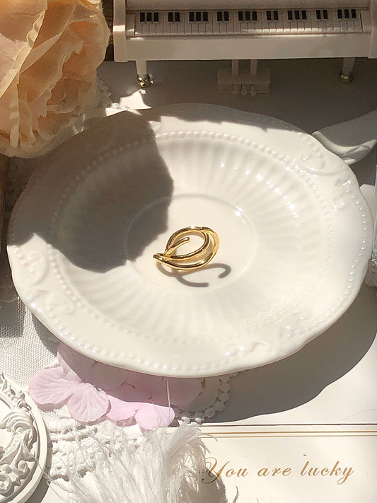 Pu's women's jewelry ring mixed wholesale new style personality exaggerated gold geometric stainless steel Loose ring